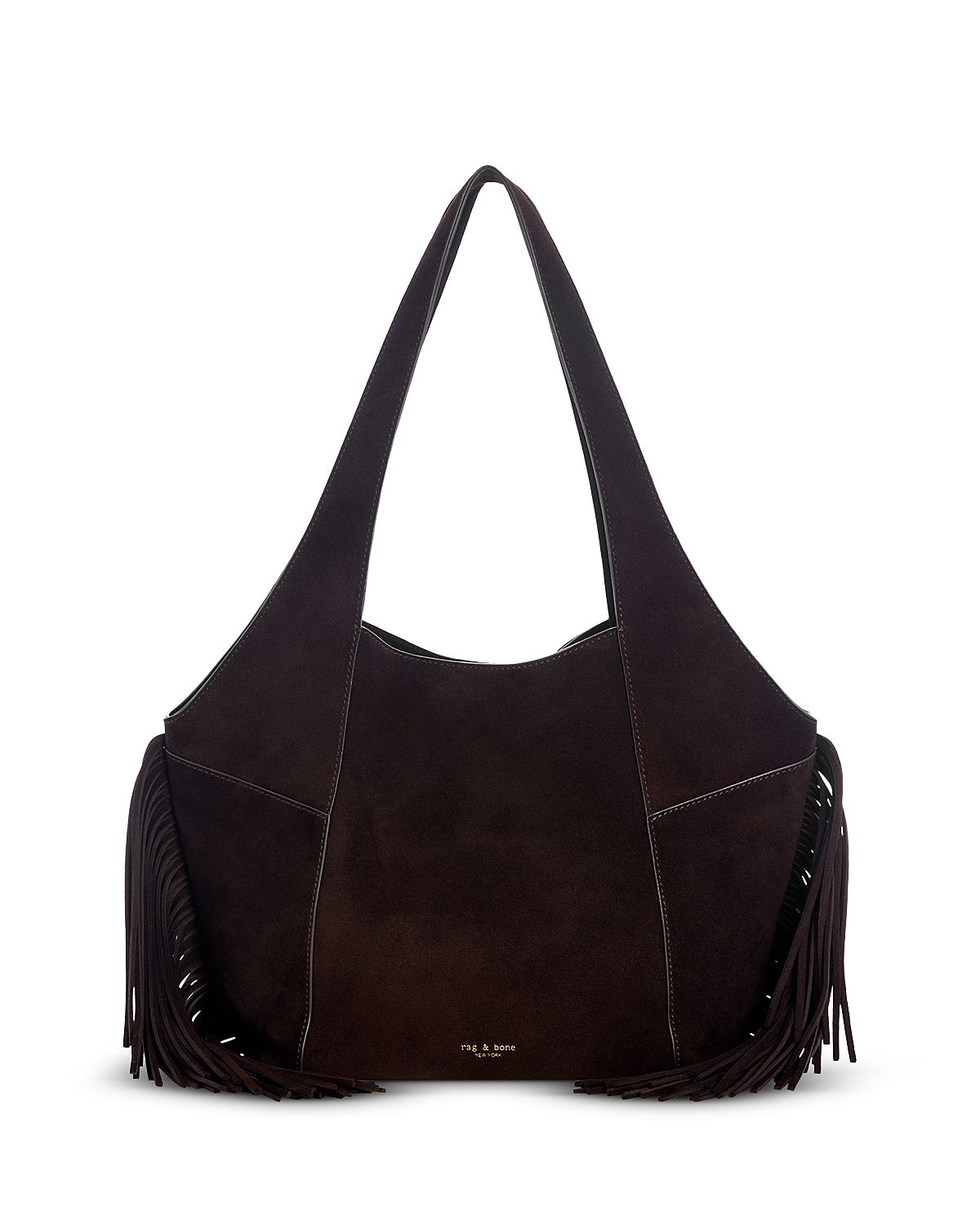 rag & bone Brayton Medium Fringed Suede Hobo Bag