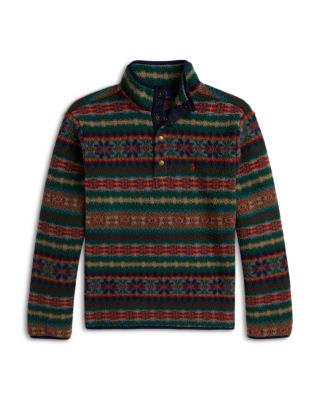 Boys' Fair Isle Inspired Fleece Pullover - Little Kid, Big Kid