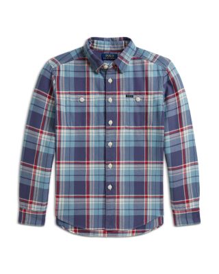 Boys' Plaid Cotton Flannel Workshirt - Little Kid, Big Kid