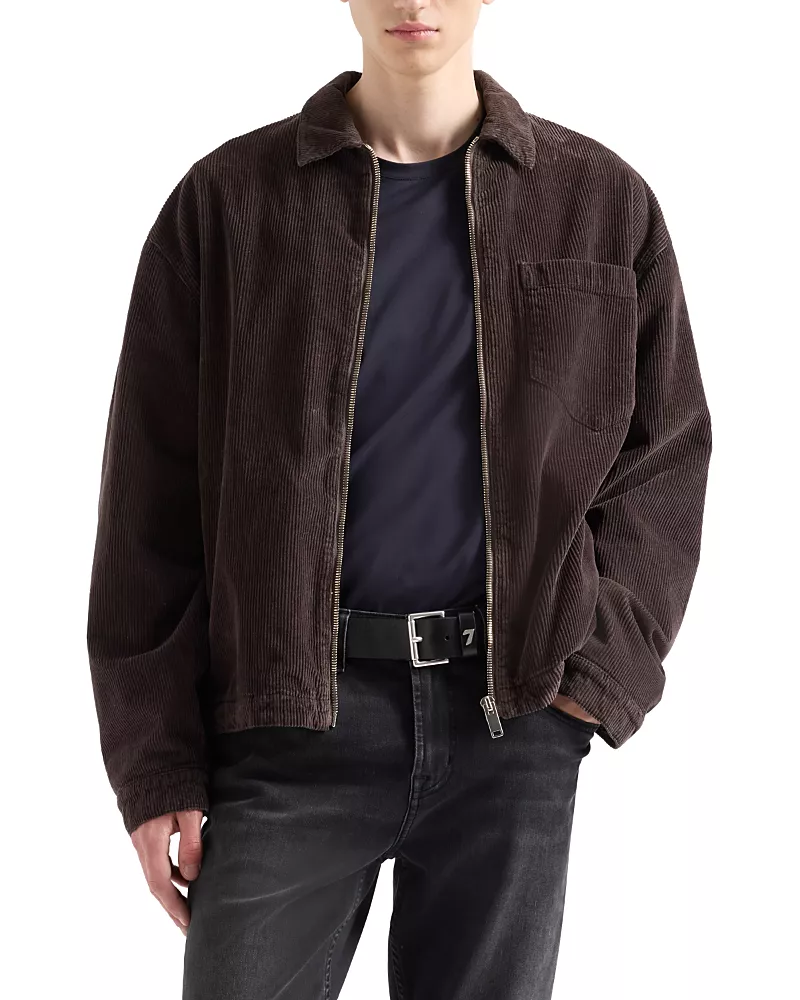 7 For All Mankind Zipper Corduroy Overshirt