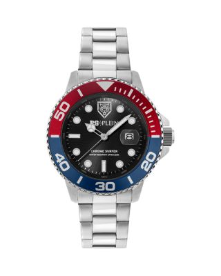 Chrome Surfer Watch, 43mm