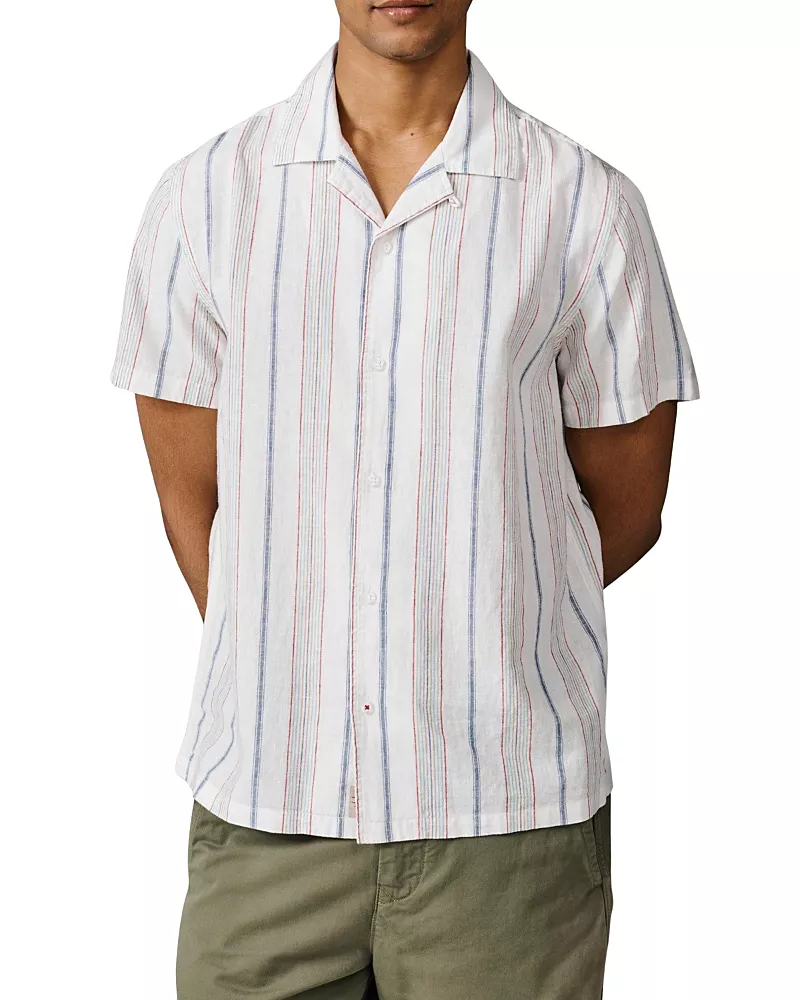 Aubin Abbey Cuban Collar Short Sleeved Shirt