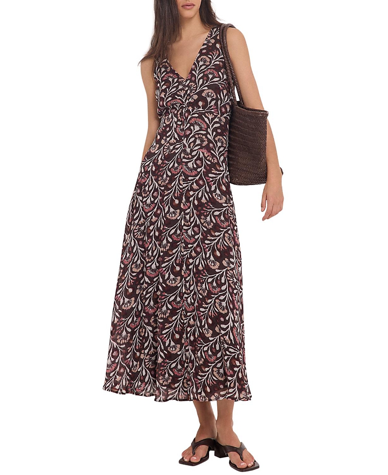 Mint Velvet Women's Floral Print V-Neck Maxi Dress