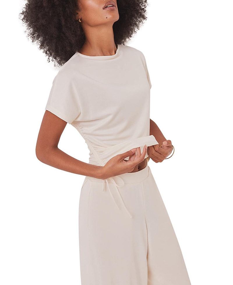 Mint Velvet Women's Jersey Ruched Tie Detail Top