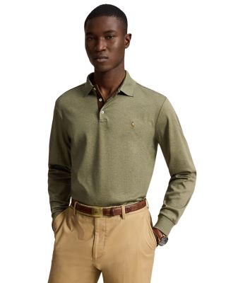 Classic Fit Soft Cotton Long-Sleeve Polo Shirt