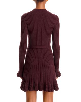 Sandria Ribbed Mock Neck Dress - thumbnail 4