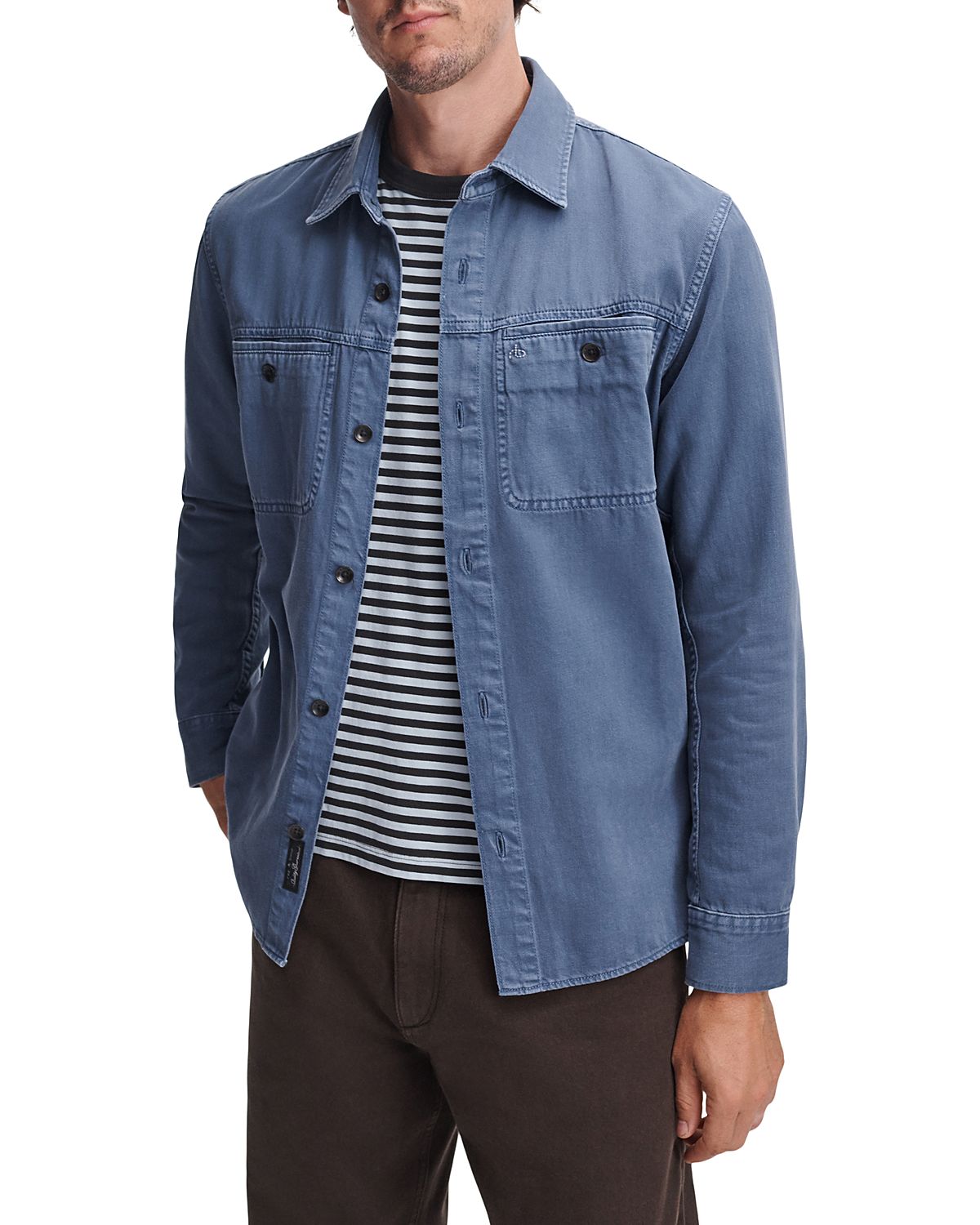 rag & bone Overdyed Denim Workwear Overshirt