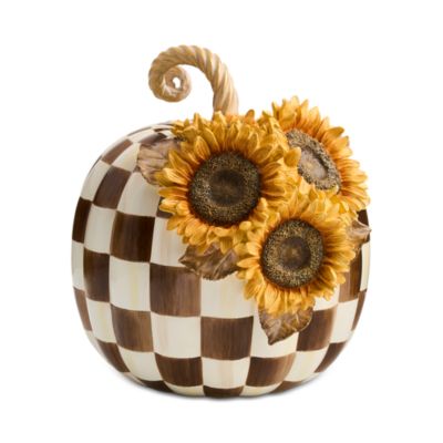 Chocolate Check Sunflower Pumpkin