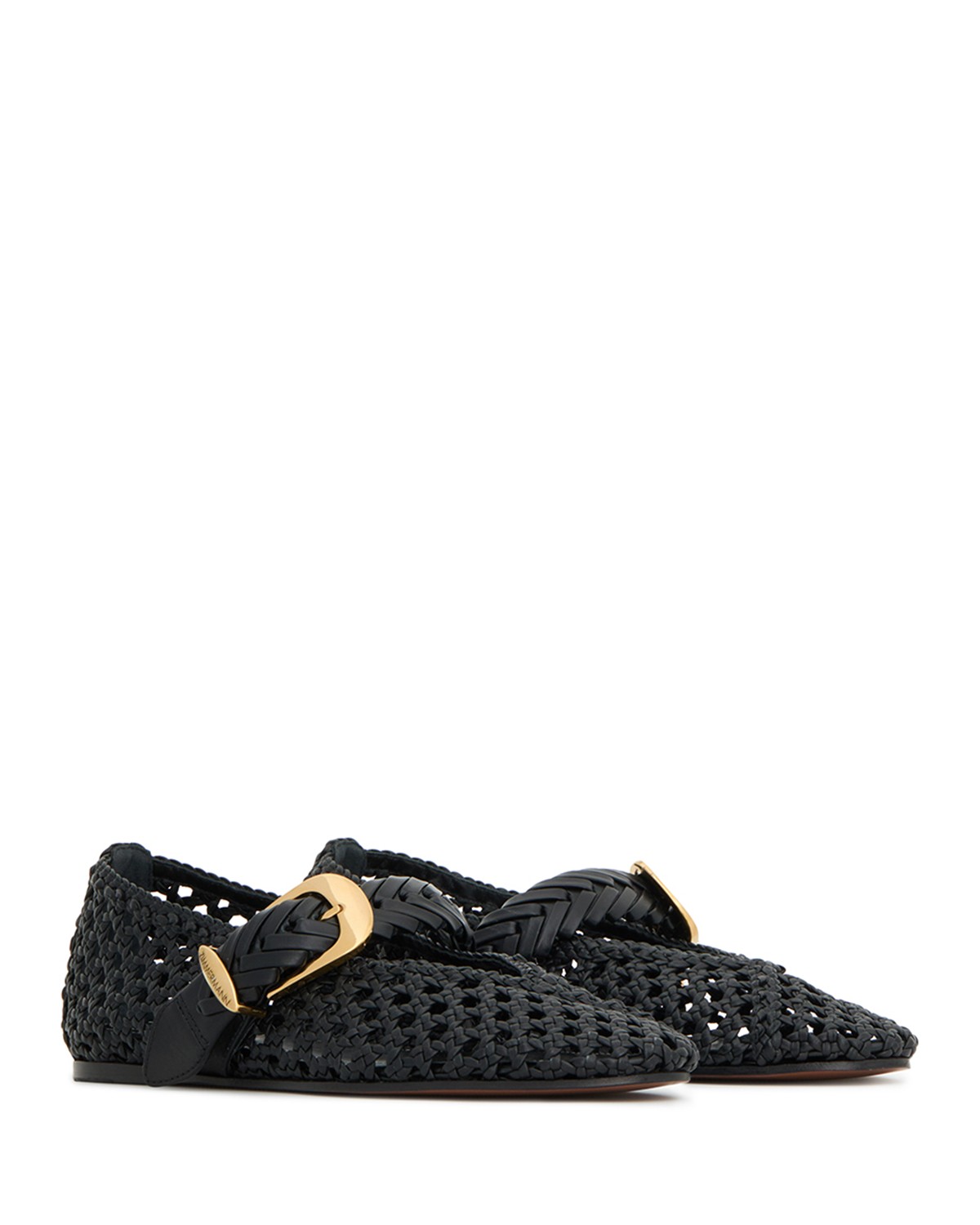 Alchemy Woven Leather Ballerina Flats