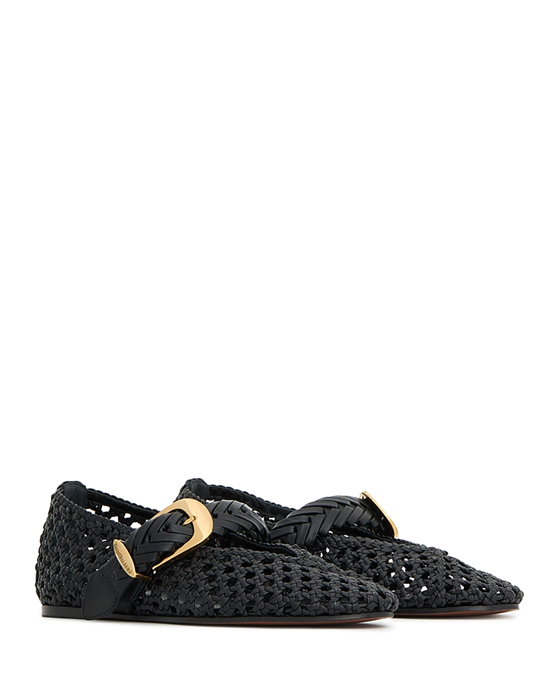 Zimmermann Women's Alchemy Woven Leather Ballerina Flats