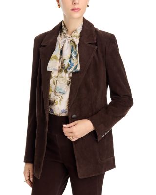 Claudia Notch Lapel Leather Jacket
