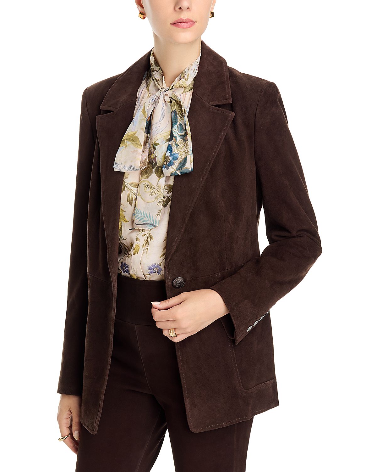 Kobi Halperin Claudia Notch Lapel Leather Jacket
