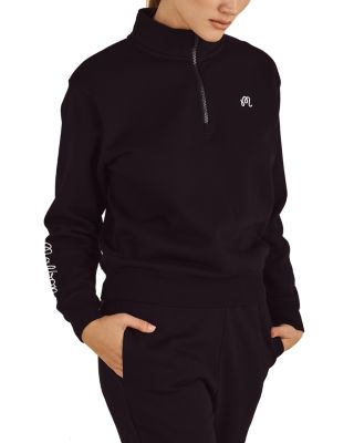 Delilah Cotton Half-Zip Sweatshirt