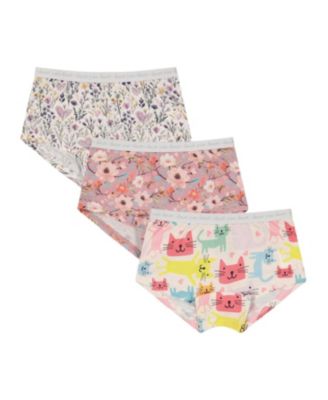 Unisex Feminine Organic Cotton Full Coverage 3-Pack Boyshort Panties