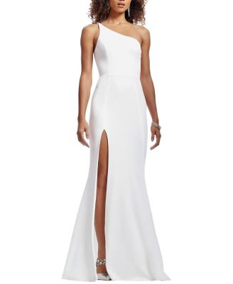 Dress the Population Amy One Shoulder High Slit Gown