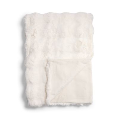 Bubble Faux Fur Throw Blanket