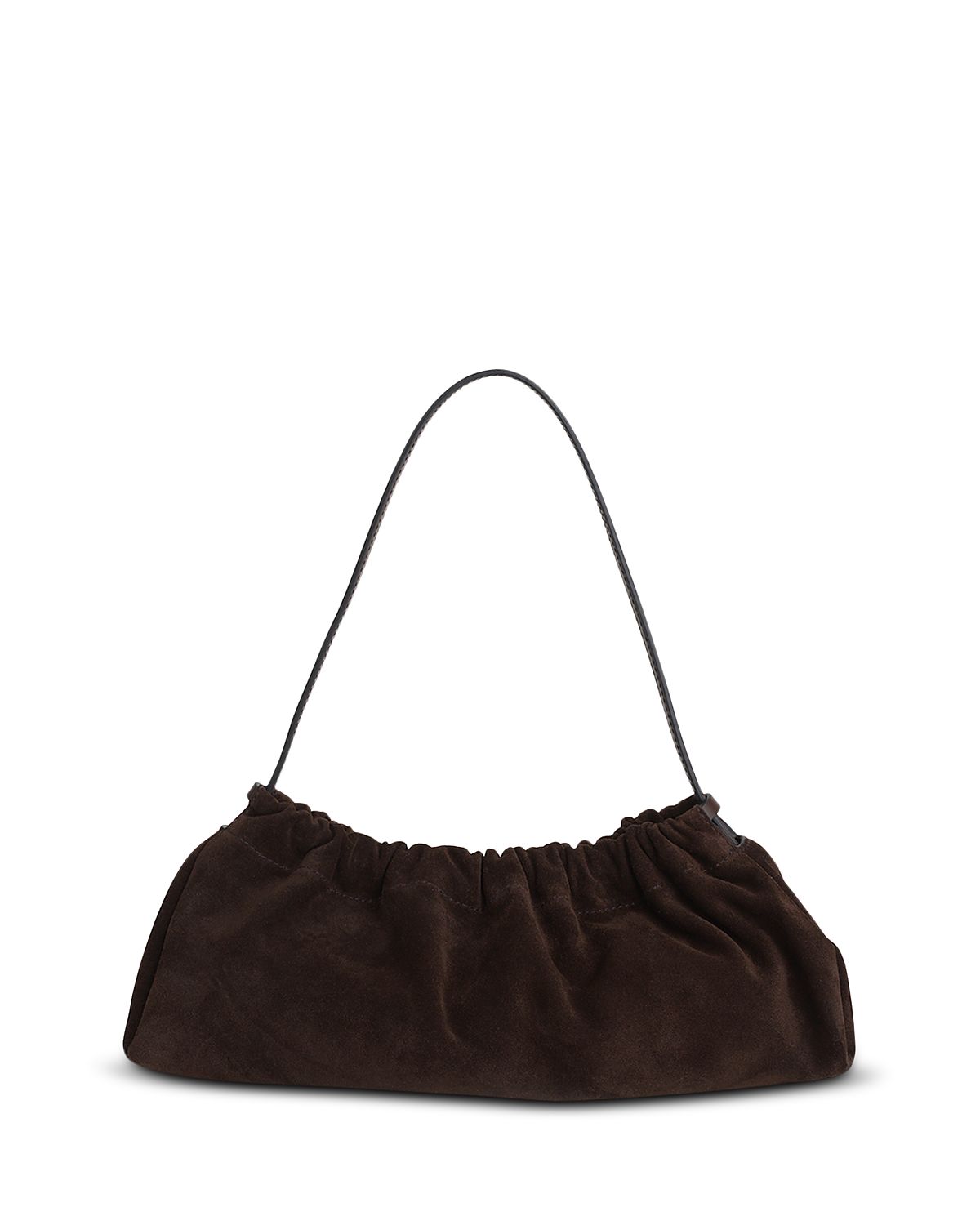 Madewell Ruched Suede Clutch