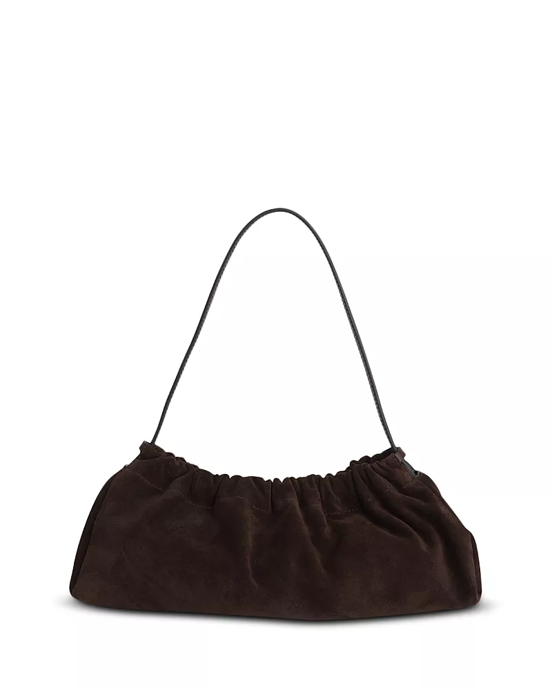 Madewell Ruched Suede Clutch