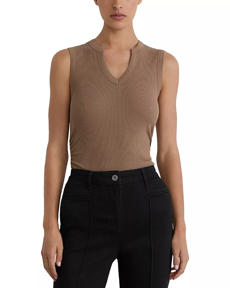 Reiss Thena Cotton Stretch Tank Top