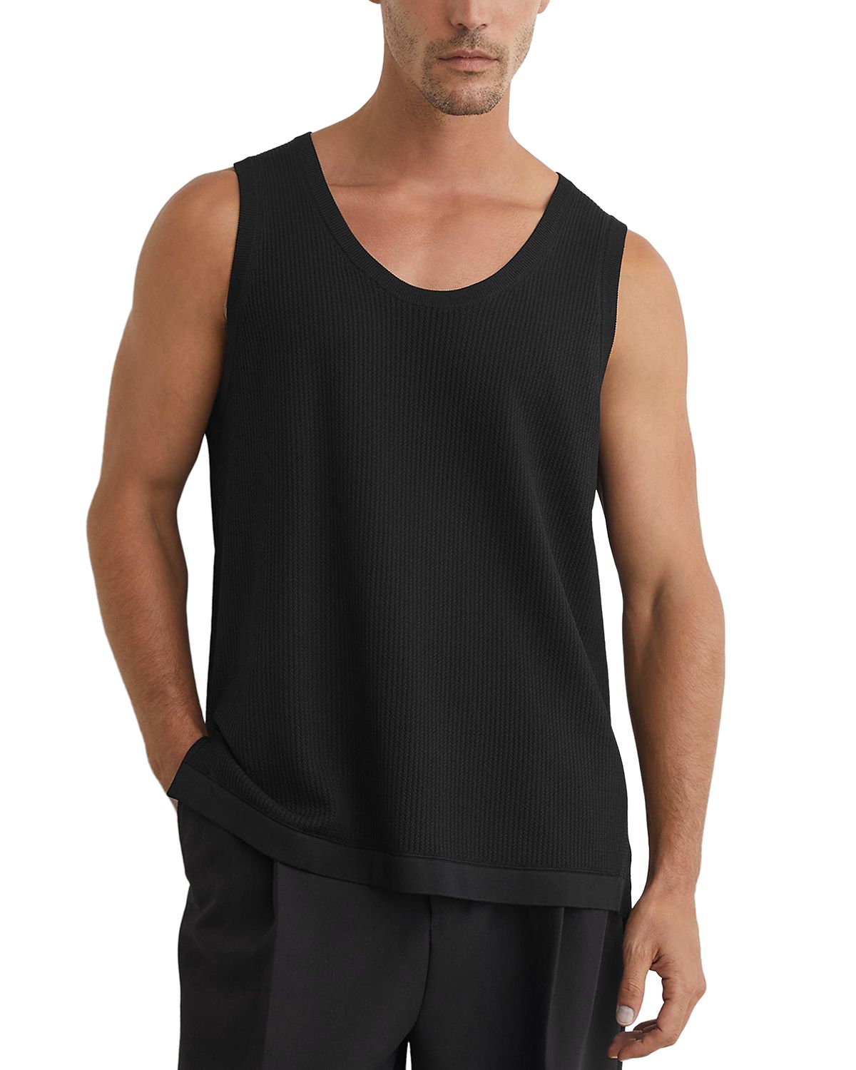 Reiss Watson Regular Fit Textured Tank Top