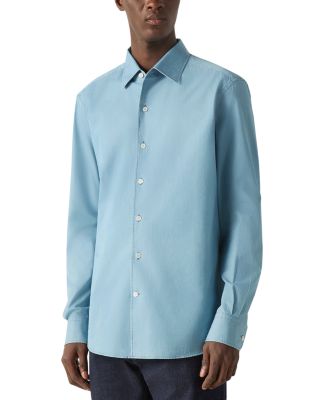 Light Blue Cotton Denim Shirt