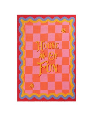 Moda Jacquard Knitted Throw Fun Blanket, 51" x 67"
