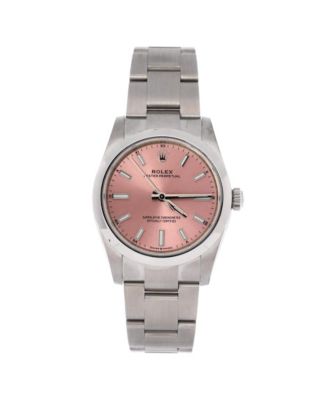  Oyster Perpetual Pink Automatic Watch in Stainless Steel 34mm