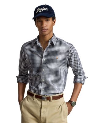 Classic Fit Cotton Gingham Oxford Shirt