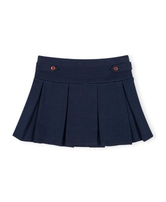 Girls' Ponte Pleated Button Tab Skort - Little Kid, Big Kid