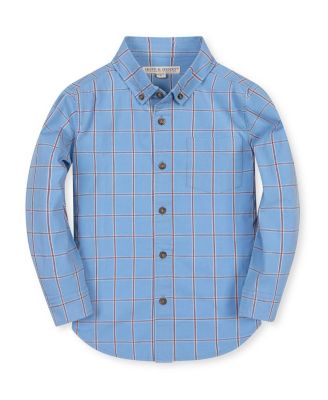 Boys' Organic Long Sleeve Stretch Poplin Shirt - Little Kid, Big Kid