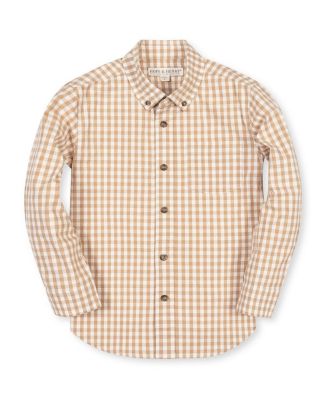 Hope & Henry Boys' Organic Long Sleeve Stretch Poplin Shirt - Little Kid, Big Kid