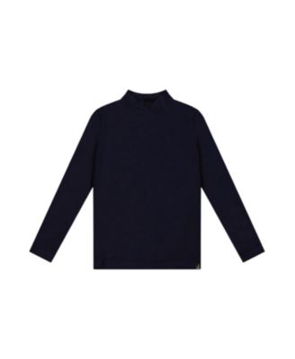 Girls' Brushed Rib Long Sleeve Mock Neck Top - Big Kid