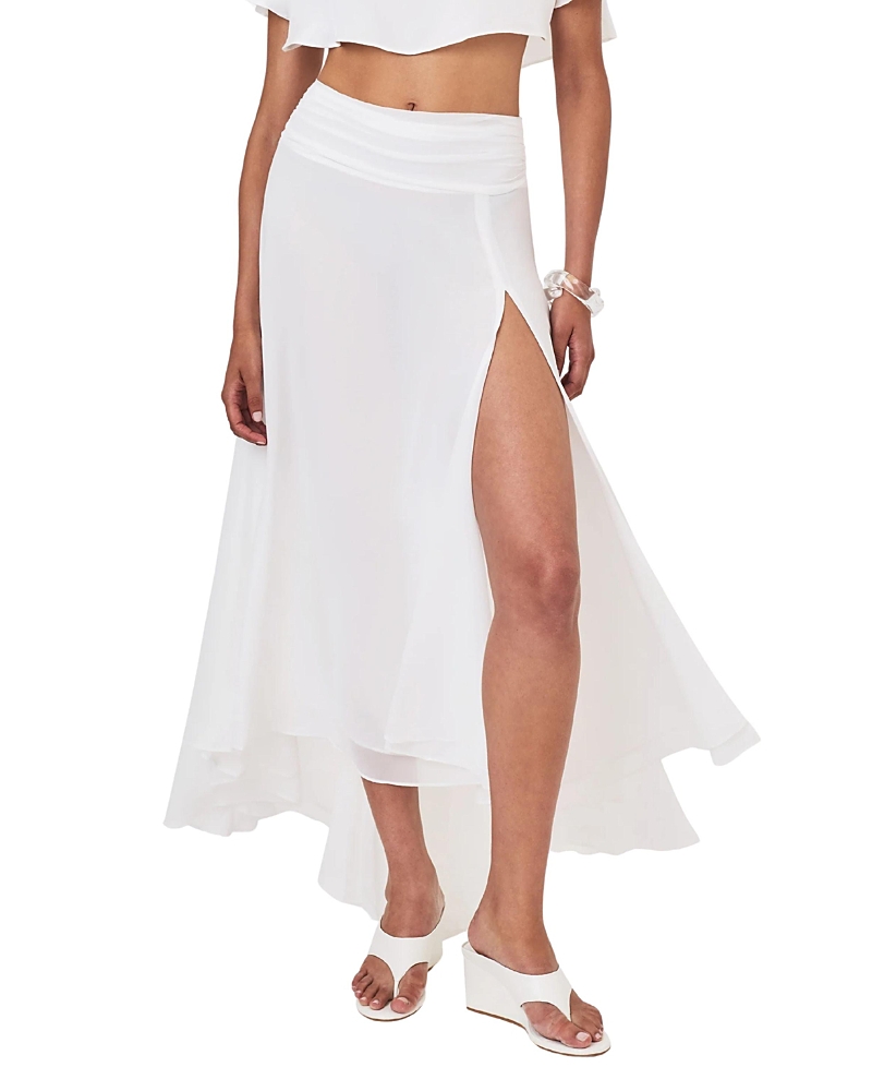Miss Circle Yanna Chiffon High-Low Maxi Skirt
