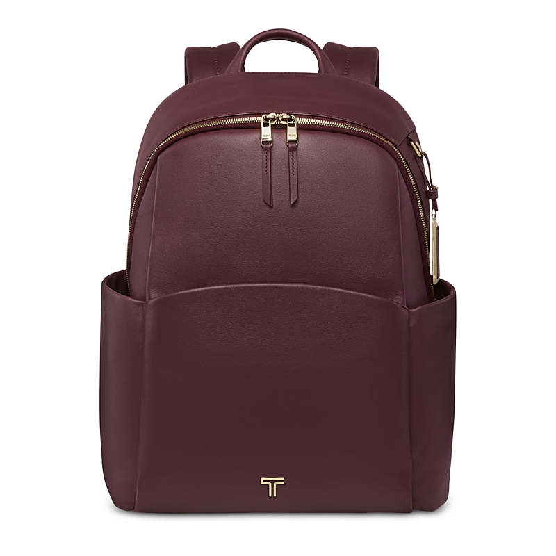 Tumi Raina Large Leather Backpack In Brown