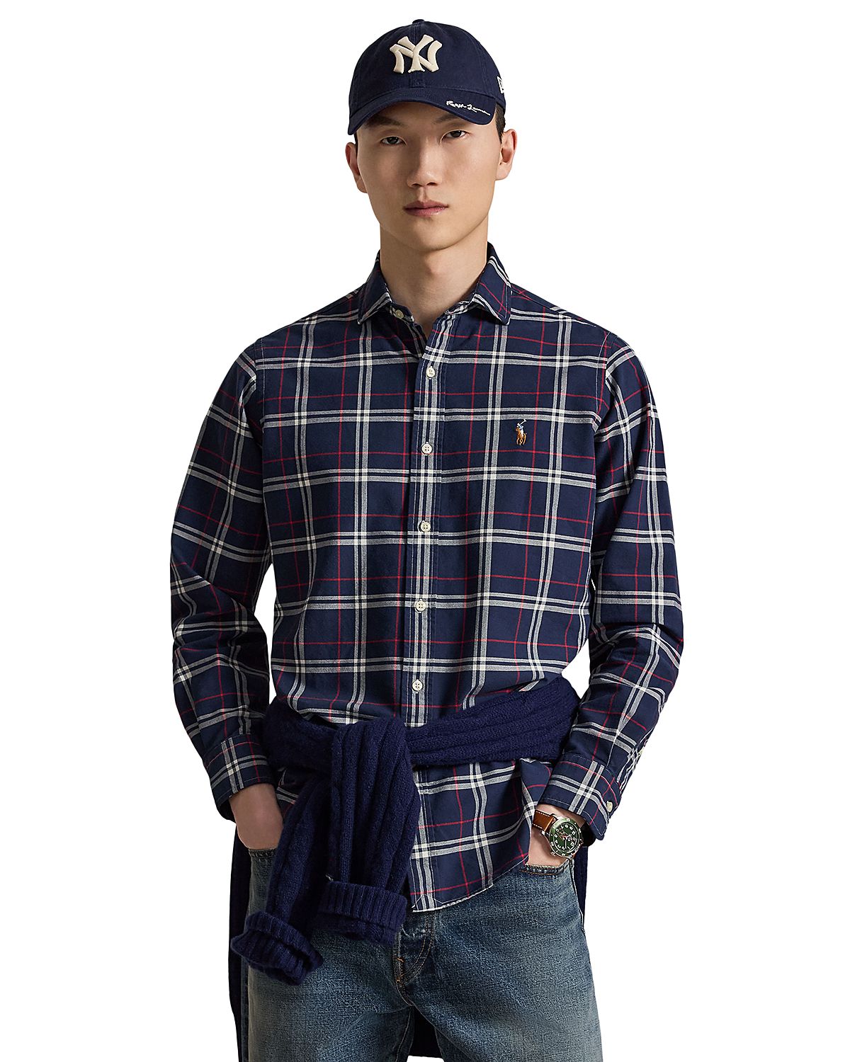 Polo Ralph Lauren Classic Fit Plaid Cotton Oxford Shirt