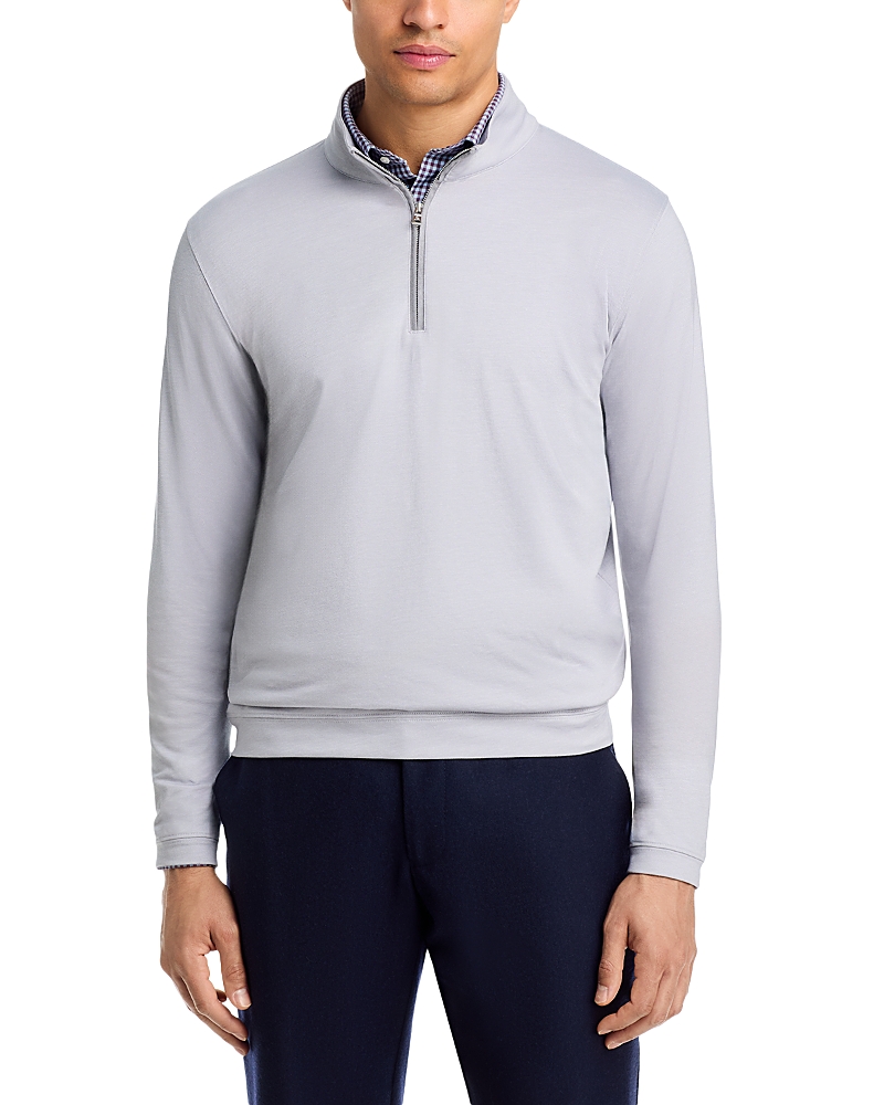 Peter Millar Crown Crafted Albatross Pique Quarter Zip Sweater