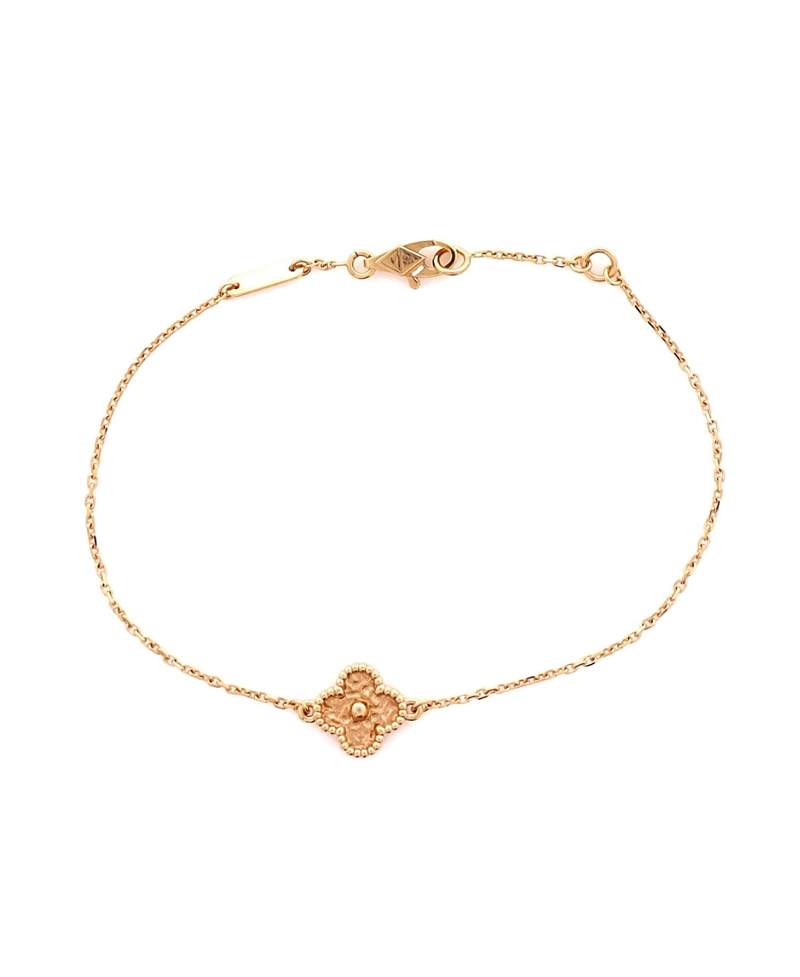 Pre-Owned Van Cleef & Arpels Sweet Alhambra Bracelet 18K Rose Gold