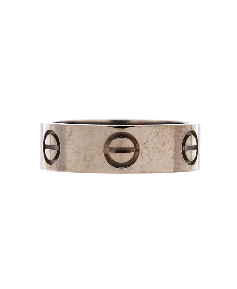 Pre-owned Pre-owned Cartier Cartier Love Band Ring 18k White Gold