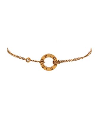  2 Diamonds Love Bracelet 18K Gold with Diamonds