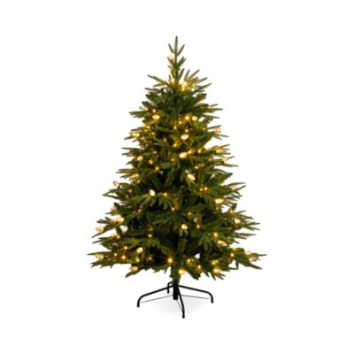 5' Pre Lit Artificial Luxembourg Pine Christmas Tree with Mixed Lights