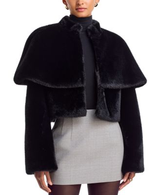 Vlad Faux Fur Cape Jacket