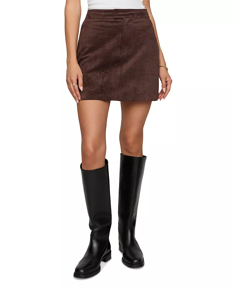 Z Supply Perri Faux Suede Mini Skirt