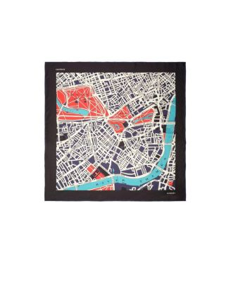  London Map Silk Scarf