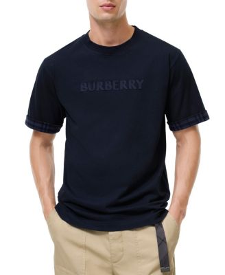  Check Trim Cotton T-shirt