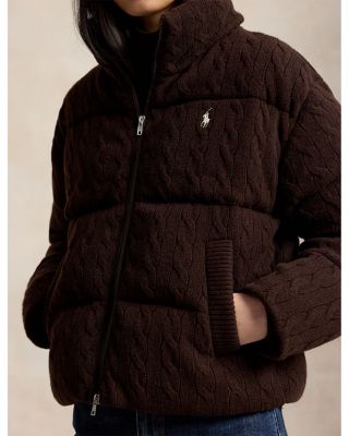 Cable Wool & Cashmere Puffer Jacket - thumbnail 4