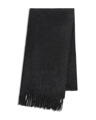 Wool & Cashmere Fringe Trimmed Scarf 