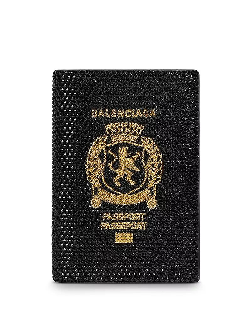 Balenciaga Passport Holder With Rhinestones