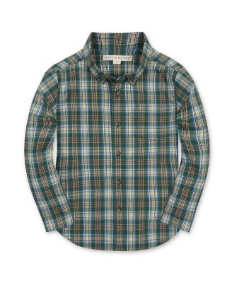 Hope & Henry Boys' Organic Long Sleeve Stretch Poplin Shirt - Little Kid, Big Kid