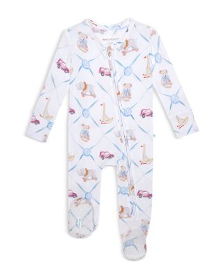 Unisex Oxford Footie Zippered One Piece - Baby