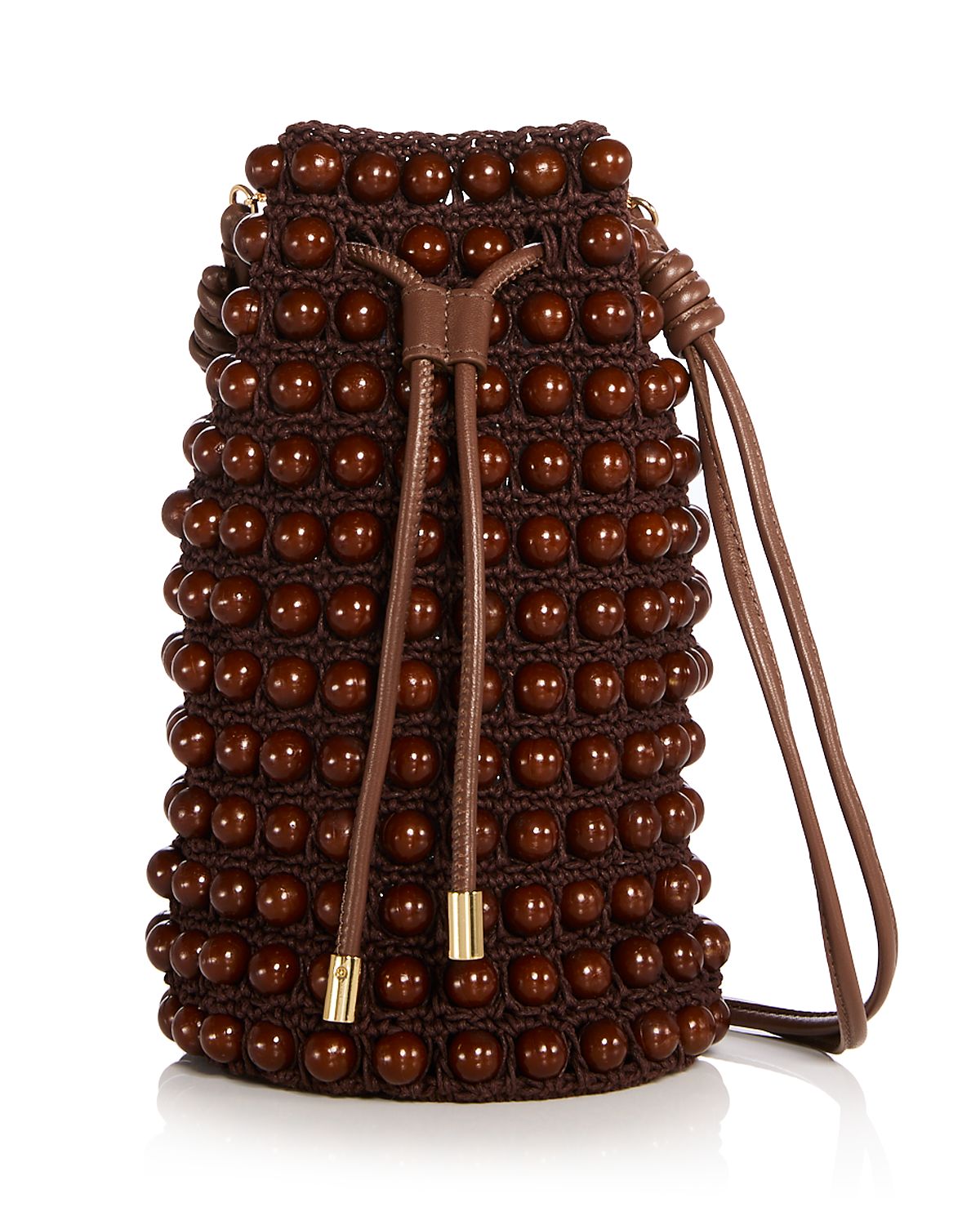 Farm Rio Mini Beaded Macrame Bucket Bag